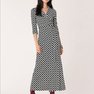 DVF Abigail Silk Jersey Maxi Wrap Dress 🌸